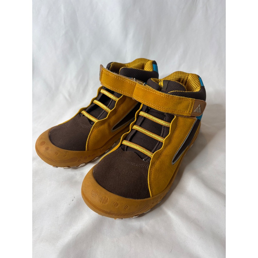 Mishansha Kids Hiking Boots Yellow Brown Blue Mid Top Sneakers  EU 38 / US 5.5-6